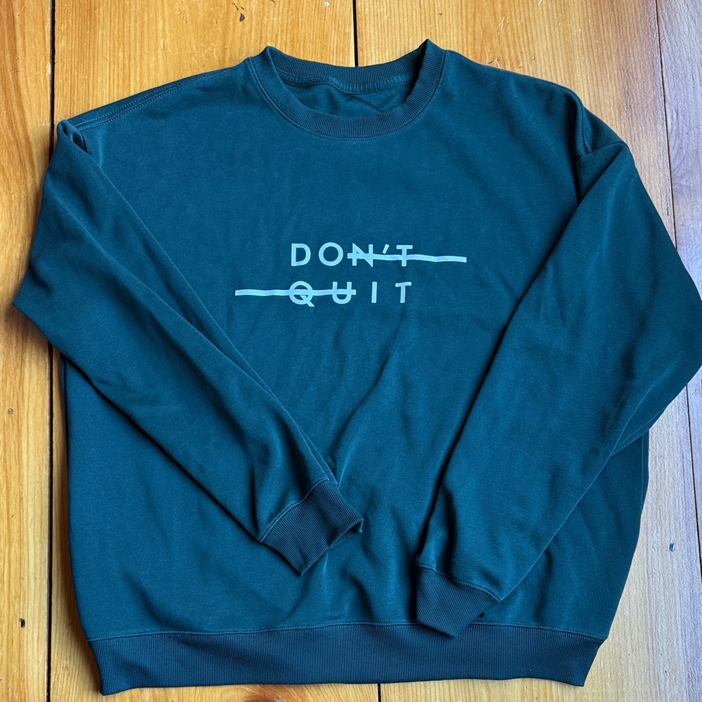 Teal Graphic Men's Sweater